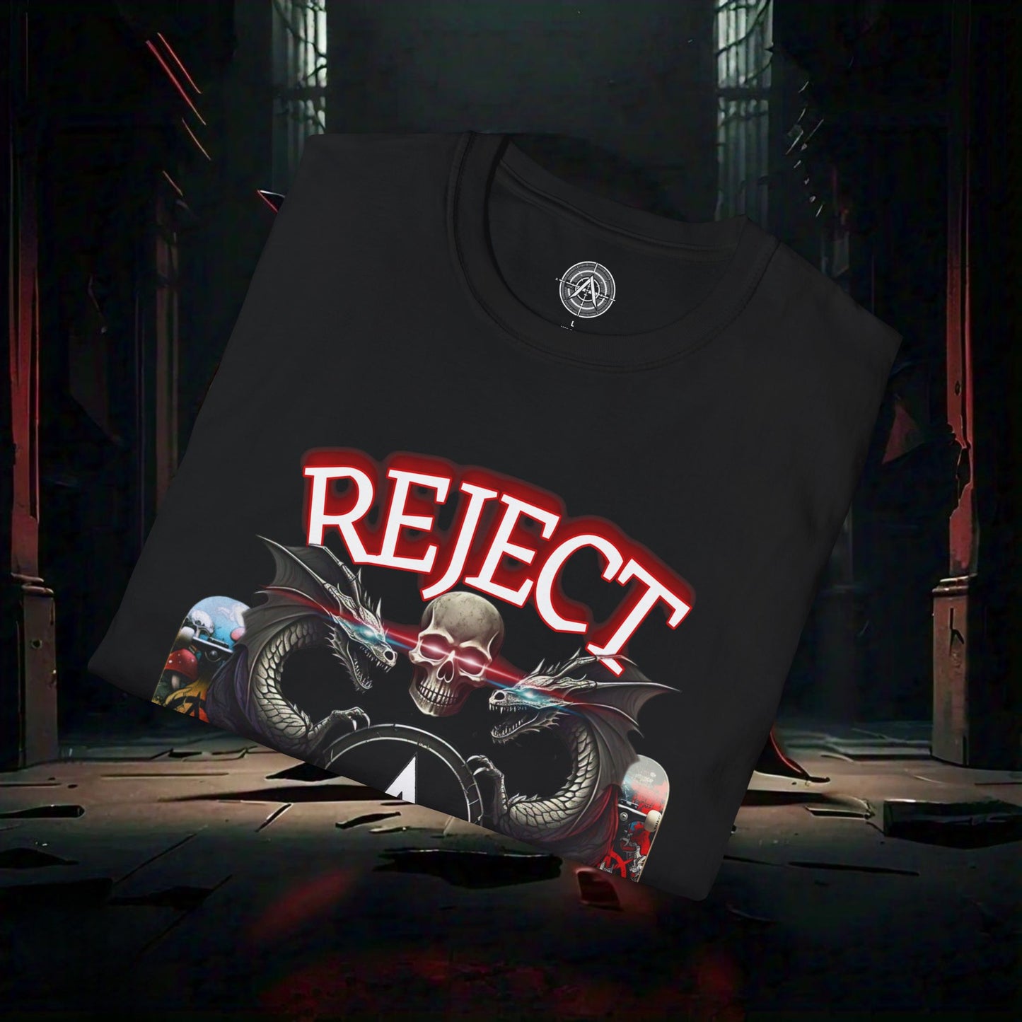 Rebellious Art Unisex Softstyle T-Shirt with Bold Graphics
